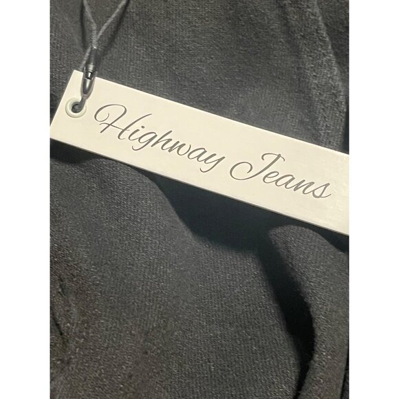 Highway Jeans Womens Frayed Hem Black Denim Skort Shorts Plus Size 20 - Picture 7 of 8